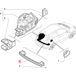 51858828 TRAVERSA POSTERIORE FIAT PUNTO RICAMBIO NUOVO ORIGINALE