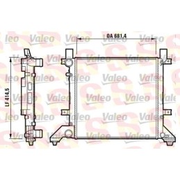 VALEO 731605 Radiatore, Raffreddamento Del Motore Volkswagen LT 28 NUOVO