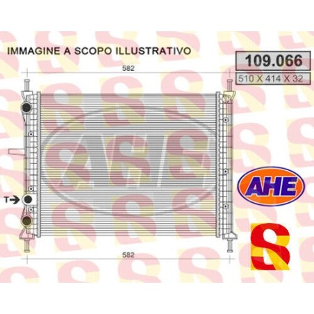 Radiatore raffreddamento motore Fiat Brava / Bravo 1.8 - 2.0 20V Ahe 109.066