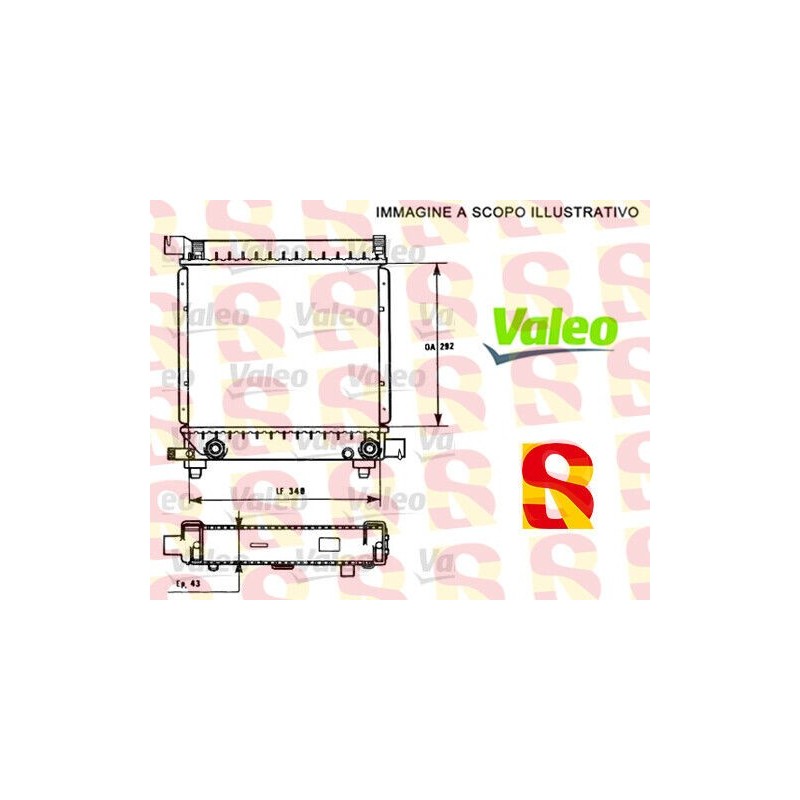 RADIATORE RAFFREDDAMENTO MOTORE MERCEDES BENZ CLASSE E VALEO 731171 NUOVO