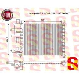 46534995 RADIATORE RAFFREDDAMENTO MOTORE FIAT BRAVA BRAVO MAREA NUOVO ORIGINALE