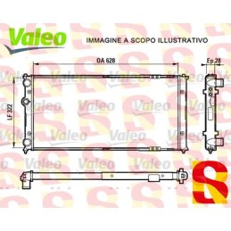 RADIATORE RAFFREDDAMENTO MOTORE SEAT VW VALEO 731728 NUOVO 6K0121253AC