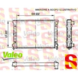 RADIATORE PREMIUM RAFFREDDAMENTO MOTORE VW PASSAT 16V VALEO 883871 NUOVO