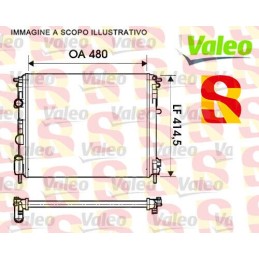 RADIATORE RAFFREDDAMENTO MOTORE DACIA NISSAN RENAULT VALEO 732621 NUOVO