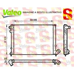 RADIATORE RAFFREDDAMENTO MOTORE PEUGEOT 406 VALEO 731381 NUOVO