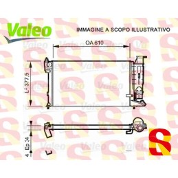 RADIATORE RAFFREDDAMENTO MOTORE PEUGEOT 306 VALEO 730984 NUOVO