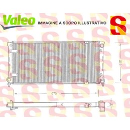 RADIATORE RAFFREDDAMENTO MOTORE SEAT TOLEDO VALEO 731271 NUOVO