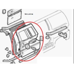 PORTA SCORREVOLE DESTRA CON FINESTRA CITROEN JUMPY PEUGEOT EXPERT ORIGINALE 9008P1