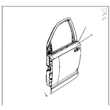 Pannello Porta anteriore Sinistra per Fiat Freemont originale K68067463AB Nuova