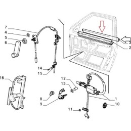 RASCHIAVETRO ANTERIORE SINISTRO FIAT UNO 7556900