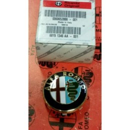 60652886 STEMMA COPRIMOZZO CERCHIO IN LEGA ORIGINALE ALFA ROMEO