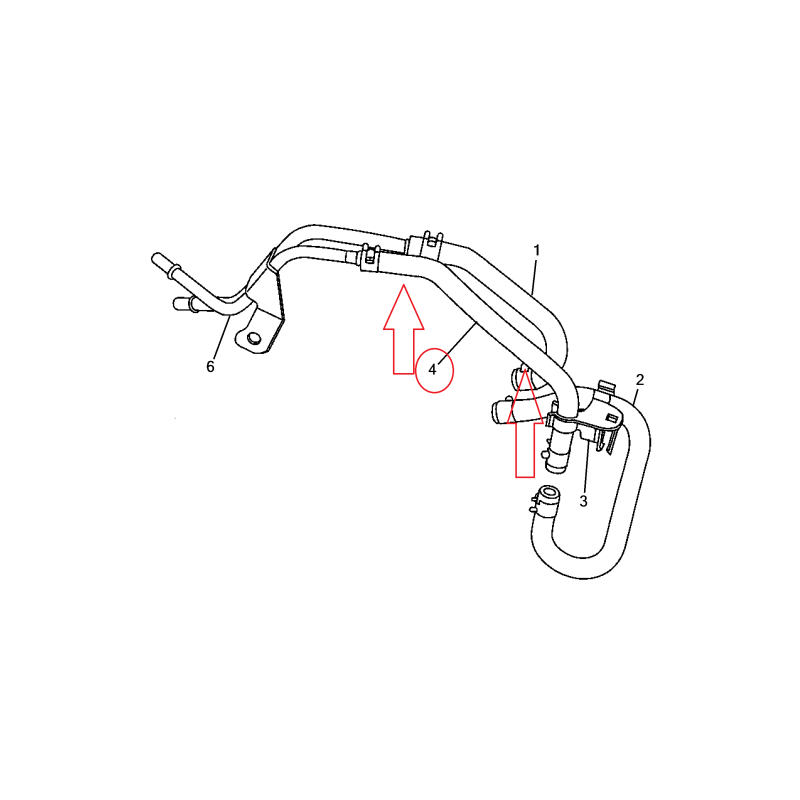 TUBO FLESSIBILE RITORNO CARBURANTE JEEP COMPASS K05085370AA