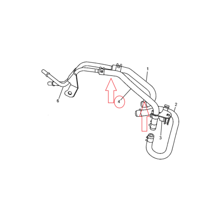 TUBO FLESSIBILE RITORNO CARBURANTE JEEP COMPASS K05085370AA