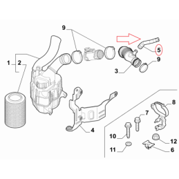 MANICOTTO FLESSIBILE ALFA ROMEO GIULIETTA 50528464