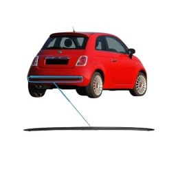 PROFILO NERO PARAURTI POSTERIORE PER FIAT 500 dal 2007 735455224