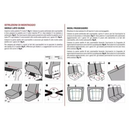 Coprisedili Iveco Daily dal 2014 seduta divisa tessuto misto cotone ANTRACITE