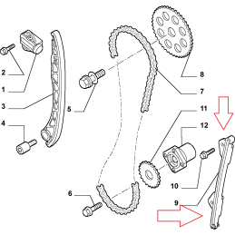 PATTINO DISTRIBUZIONE FIAT / LANCIA / ALFA 55205447